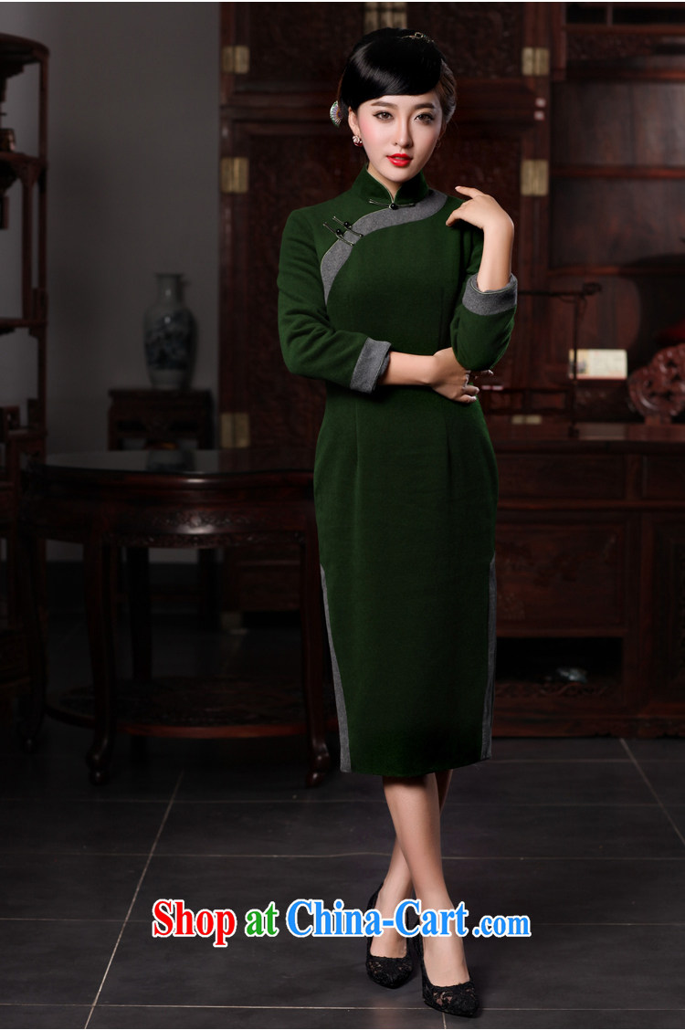 Birds love the river cloud 2015 spring new improved stylish wool is long in every day, Ms. dark dresses XXXL pictures, price, brand platters! Elections are good character, the national distribution, so why buy now enjoy more preferential! Health