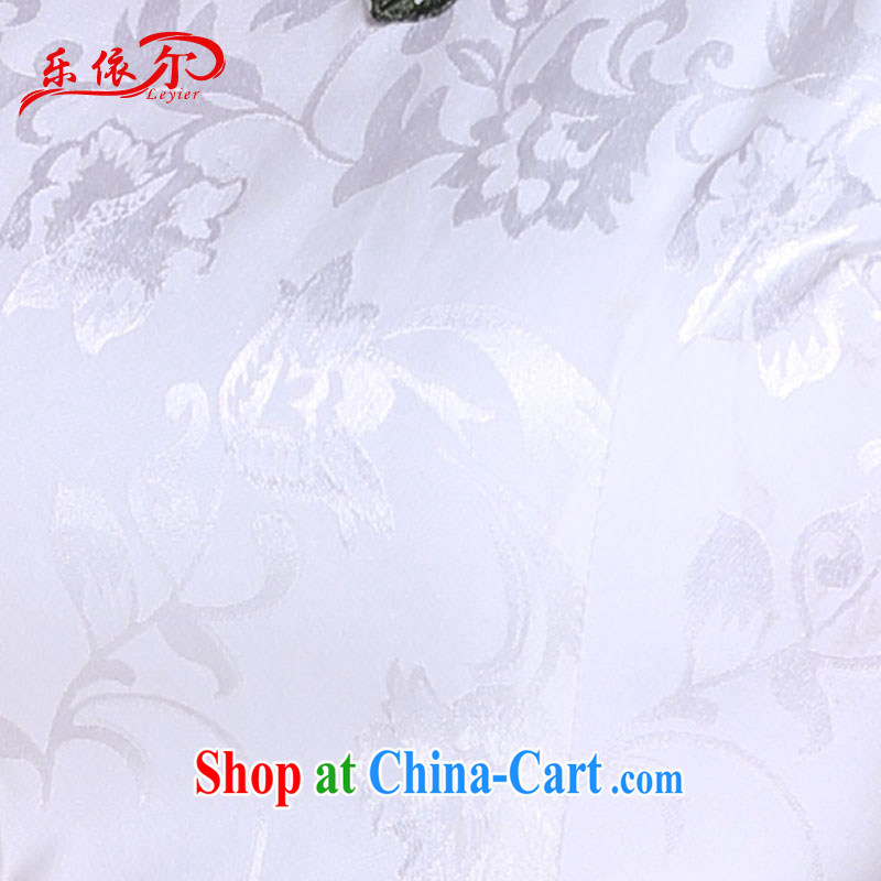 And, according to summer dress cheongsam elegant embroidered dresses cheongsam dress Women Fashion sexy retro beauty, long dresses LYE 1401 white M, in accordance with (leyier), and, on-line shopping