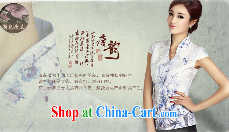 And, according to Ms. summer Chinese Ethnic Wind retro elegant personalized improved short-sleeves with short T-shirt LYE 1366 white T-shirt + pants XXL pictures, price, brand platters! Elections are good character, the national distribution, so why buy now enjoy more preferential! Health