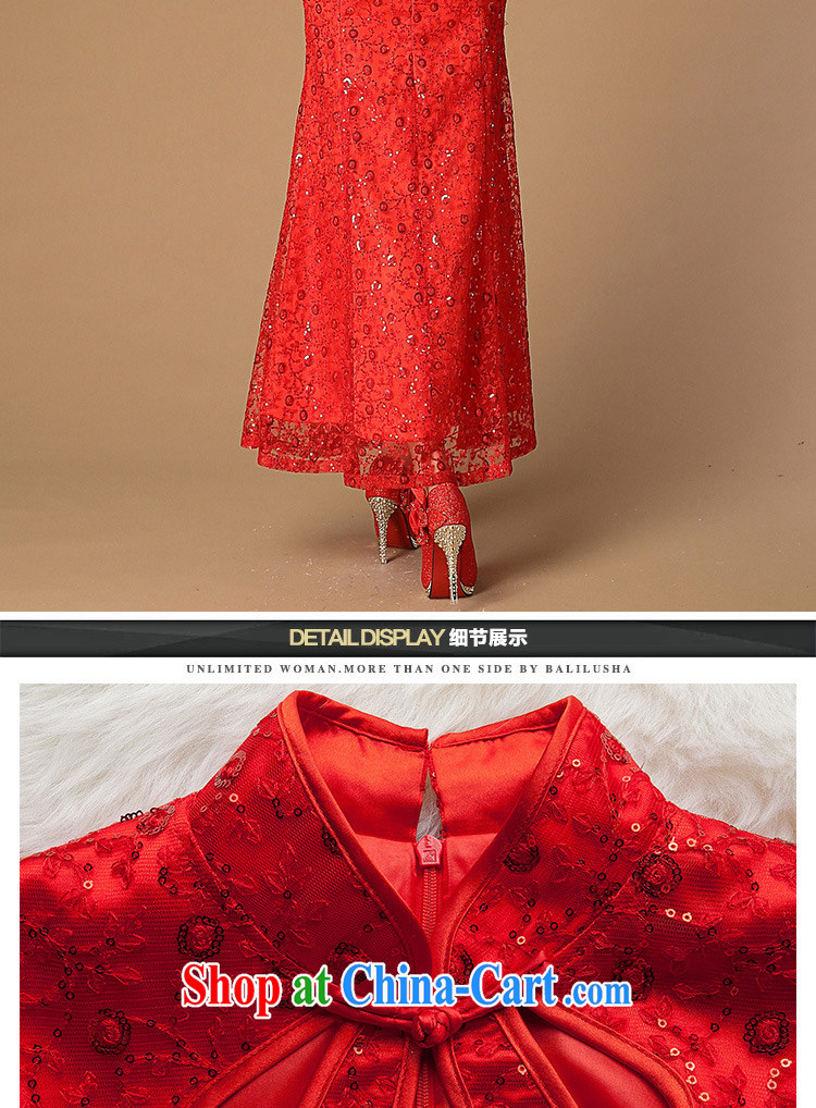Jung-eun-new, genuine female long cheongsam Chinese Ethnic Wind classical to the Openwork Lace Embroidery beauty dresses Y 3399 red L pictures, price, brand platters! Elections are good character, the national distribution, so why buy now enjoy more preferential! Health