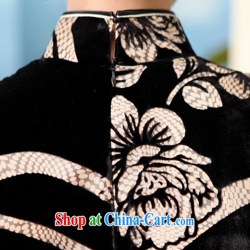 The CYD HO Kwun Tong' blue dream 2015 summer classic videos Silk Cheongsam sauna silk flocking MOM cheongsam dress G 13,599 S suit, Sau looked Tang, shopping on the Internet