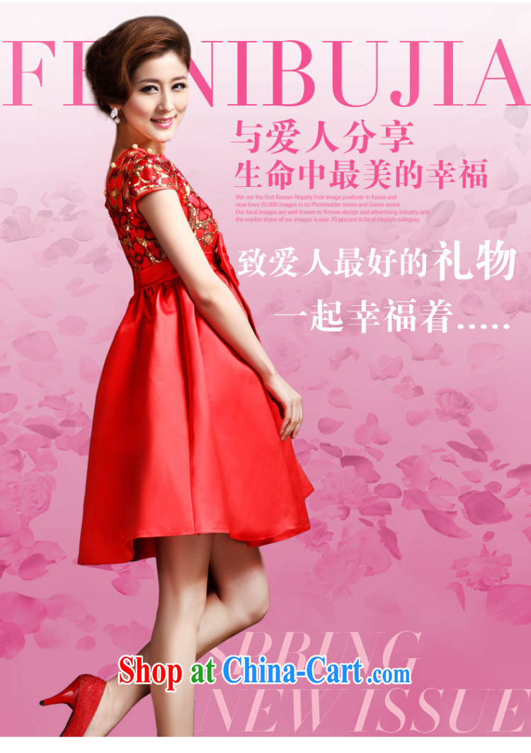 Non-you don't marry 2014 spring and summer wedding dress bridal red toast serving short, large, thick MM pregnant women cheongsam dress 2XL pictures, price, brand platters! Elections are good character, the national distribution, so why buy now enjoy more preferential! Health