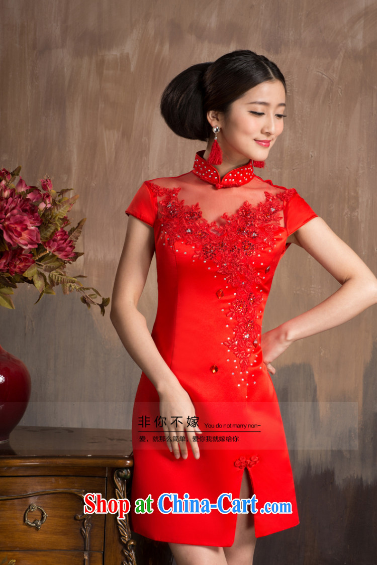 Non-you are not married 2014 new bridal dresses wedding dress red dresses Chinese lace fashion toast serving short dress 2XL pictures, price, brand platters! Elections are good character, the national distribution, so why buy now enjoy more preferential! Health