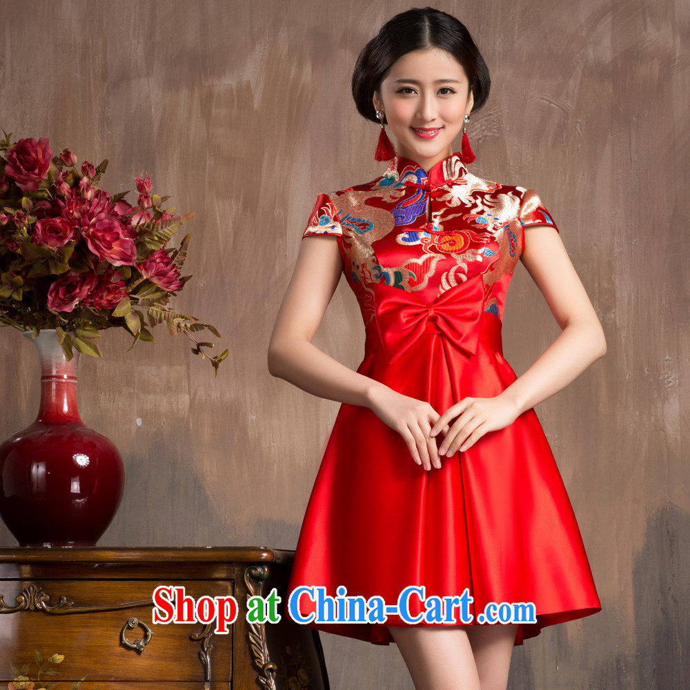 Non-you don't marry bridal dresses short summer waist-high, thick MM pregnant red wedding toast service wedding retro dress each style is a money-making notes, non-you are not married, and, shopping on the Internet