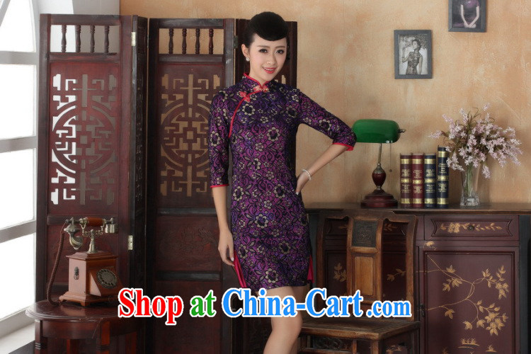 Spend the autumn and the New Tang Women's clothes cheongsam lace-up collar Chinese qipao dress stylish improvements in antique dresses cuff figure 2 XL pictures, price, brand platters! Elections are good character, the national distribution, so why buy now enjoy more preferential! Health