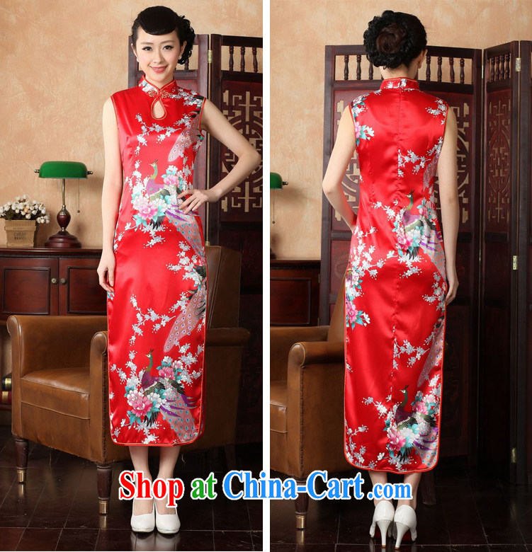Long cheongsam high on the truck retro beauty sexy sleeveless large, ceremonial welcome photography stage 2 service L pictures, price, brand platters! Elections are good character, the national distribution, so why buy now enjoy more preferential! Health
