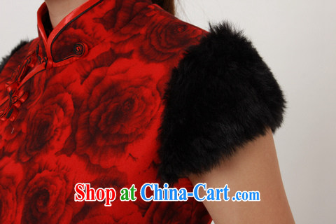 Ultra-low-cost package mail cotton robes winter clothes improved stylish new 2012 Tang Loading graphics thin quilted dress cheongsam dress suit M pictures, price, brand platters! Elections are good character, the national distribution, so why buy now enjoy more preferential! Health