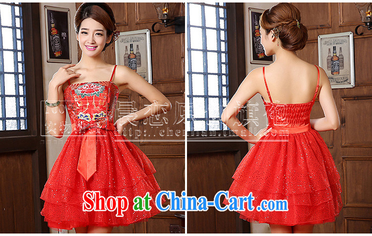 Morning, new autumn 2014 the retro short-sleeve improved stylish lace red cheongsam dress two-piece bridal red L pictures, price, brand platters! Elections are good character, the national distribution, so why buy now enjoy more preferential! Health