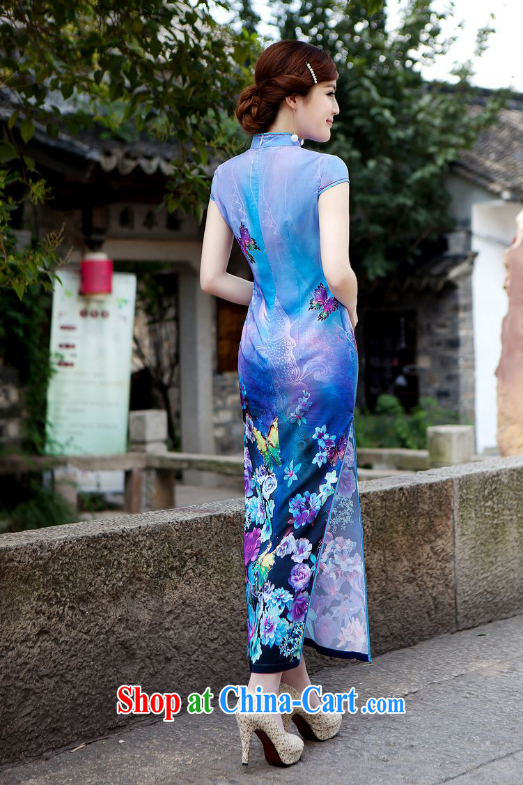 Early Autumn 2014 new female long cheongsam high's sexy retro MOM dresses show dress long robes, efforts M pictures, price, brand platters! Elections are good character, the national distribution, so why buy now enjoy more preferential! Health