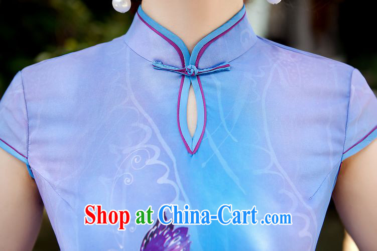 Early Autumn 2014 new female long cheongsam high's sexy retro MOM dresses show dress long robes, efforts M pictures, price, brand platters! Elections are good character, the national distribution, so why buy now enjoy more preferential! Health
