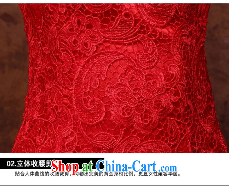 wedding dresses 2015 new marriage toast Service Bridal Fashion dresses red dress long bag shoulder lace short M pictures, price, brand platters! Elections are good character, the national distribution, so why buy now enjoy more preferential! Health