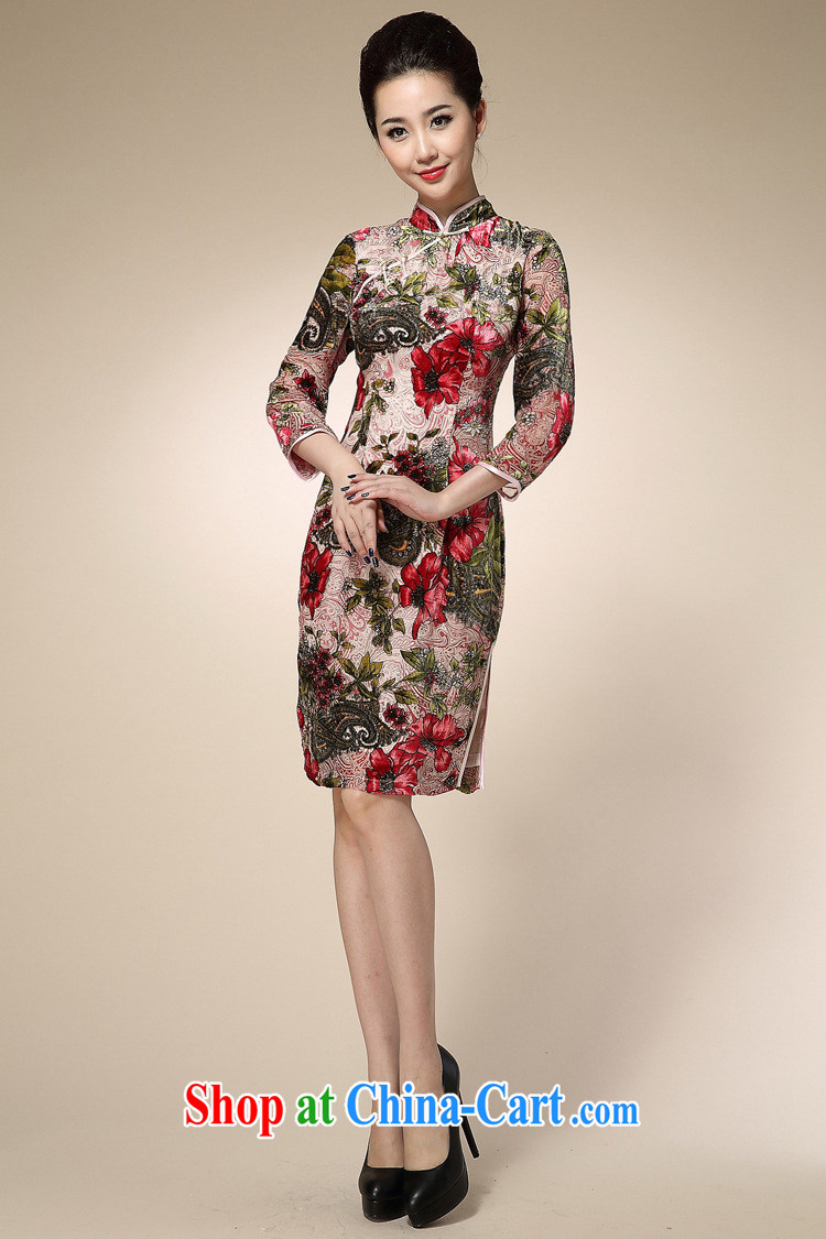 Still, the 2014 autumn and winter, new Chinese qipao stylish improved antique palace female Chinese qipao red XXL pictures, price, brand platters! Elections are good character, the national distribution, so why buy now enjoy more preferential! Health
