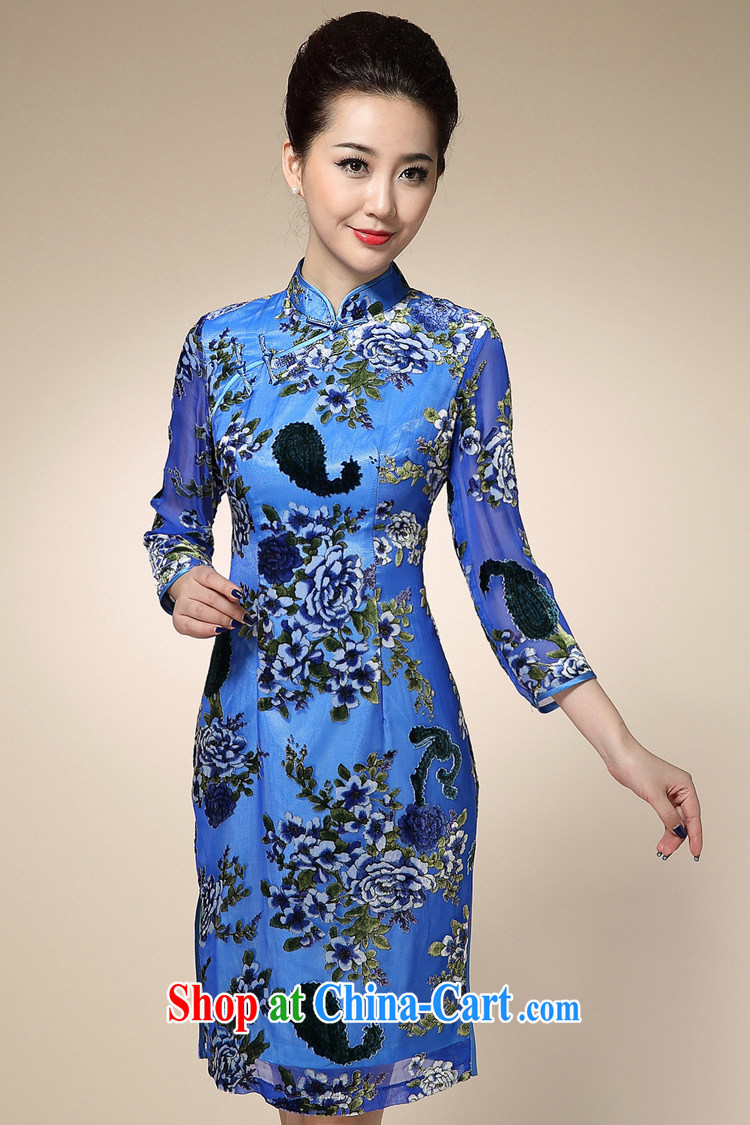 Still, the 2014 autumn New Silk Velvet beauty stamp duty cheongsam dress improved stylish Tang, the older outfit red XXL pictures, price, brand platters! Elections are good character, the national distribution, so why buy now enjoy more preferential! Health
