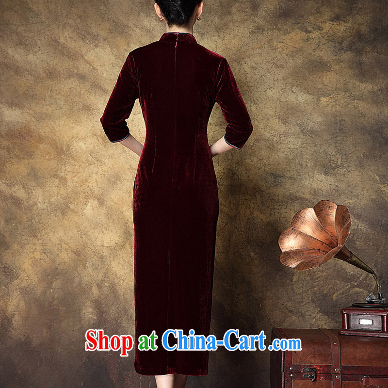 Still, the 2014 autumn new upscale style Tang-style robes improved version, how long the forklift truck, scouring pads stamp beauty mom with red outfit XXL, growing, Cisco, online shopping