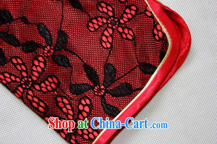Still, the 2014 autumn and winter European site female cheongsam Stylish retro elegant palace chinese Chinese Lace Embroidery cheongsam red XXL pictures, price, brand platters! Elections are good character, the national distribution, so why buy now enjoy more preferential! Health