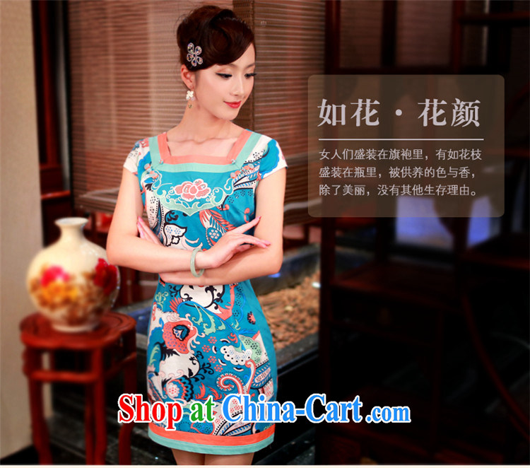 Unwind after the 2015 spring and summer new stylish fresh and improved Party short, cotton girl cheongsam dress 4139 4139 Tibetan youth XL pictures, price, brand platters! Elections are good character, the national distribution, so why buy now enjoy more preferential! Health