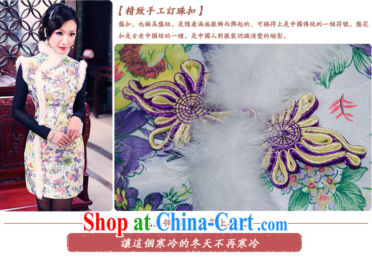Ruyi wind hair clip cotton retro autumn and winter winter outfit with new 2014 daily fashion improved cheongsam 4903 4903 yellow XXL pictures, price, brand platters! Elections are good character, the national distribution, so why buy now enjoy more preferential! Health