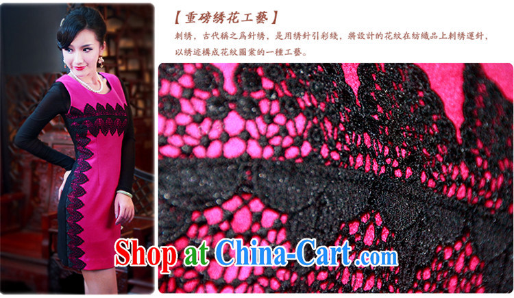 Fan sporting 2014 new autumn and winter gem original qipao Chinese improved still daily outfit connection dress 4803 4803 red XXL pictures, price, brand platters! Elections are good character, the national distribution, so why buy now enjoy more preferential! Health