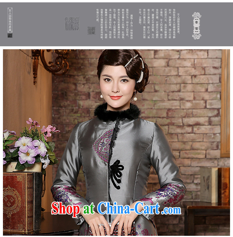 The CYD HO Kwun Tong' Anna winter 2014 winter clothing long-sleeved short quilted coat with Chinese gross for women quilted coat TC 4937 gray XXXL pictures, price, brand platters! Elections are good character, the national distribution, so why buy now enjoy more preferential! Health