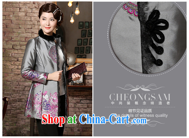 The CYD HO Kwun Tong' Anna winter 2014 winter clothing long-sleeved short quilted coat with Chinese gross for women quilted coat TC 4937 gray XXXL pictures, price, brand platters! Elections are good character, the national distribution, so why buy now enjoy more preferential! Health