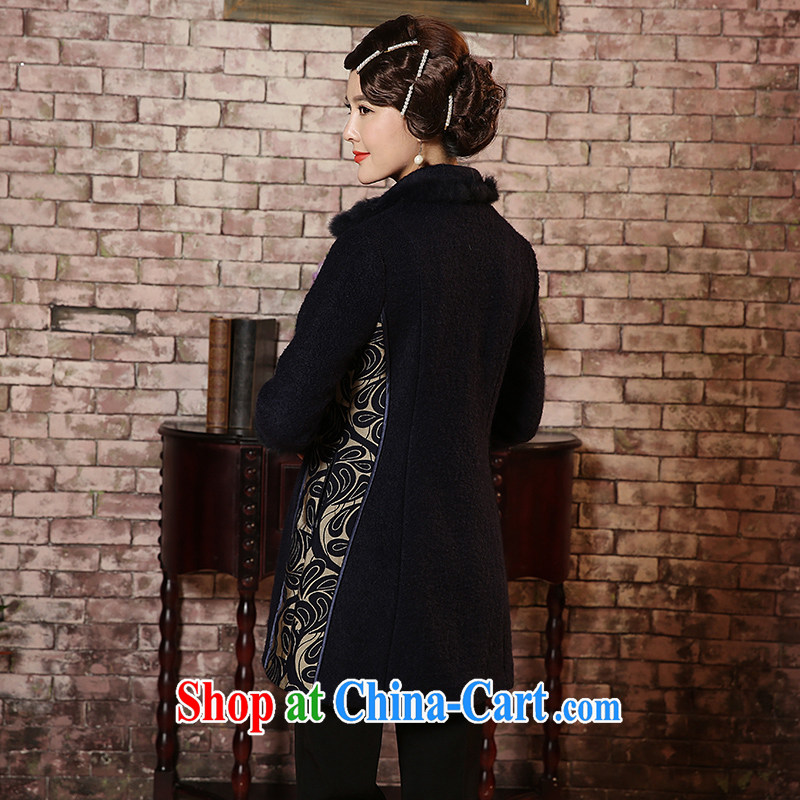The CYD HO Kwun Tong' love for Performing Arts 2014 winter clothing new, so gross jacket Chinese improved thick hair for Chinese TC 4930 BMW blue XXXL, Sau looked Tang, shopping on the Internet