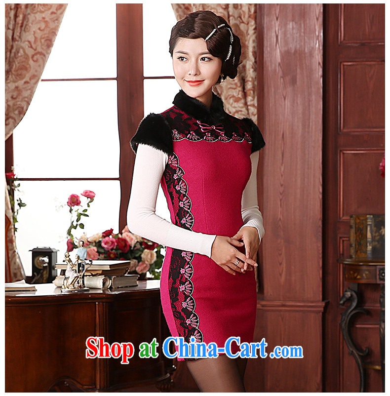 The CYD HO Kwun Tong' proverbial hero 2014 winter woolen dresses that aura beauty retro hair collar dresses QD 4924 better red XXXL pictures, price, brand platters! Elections are good character, the national distribution, so why buy now enjoy more preferential! Health