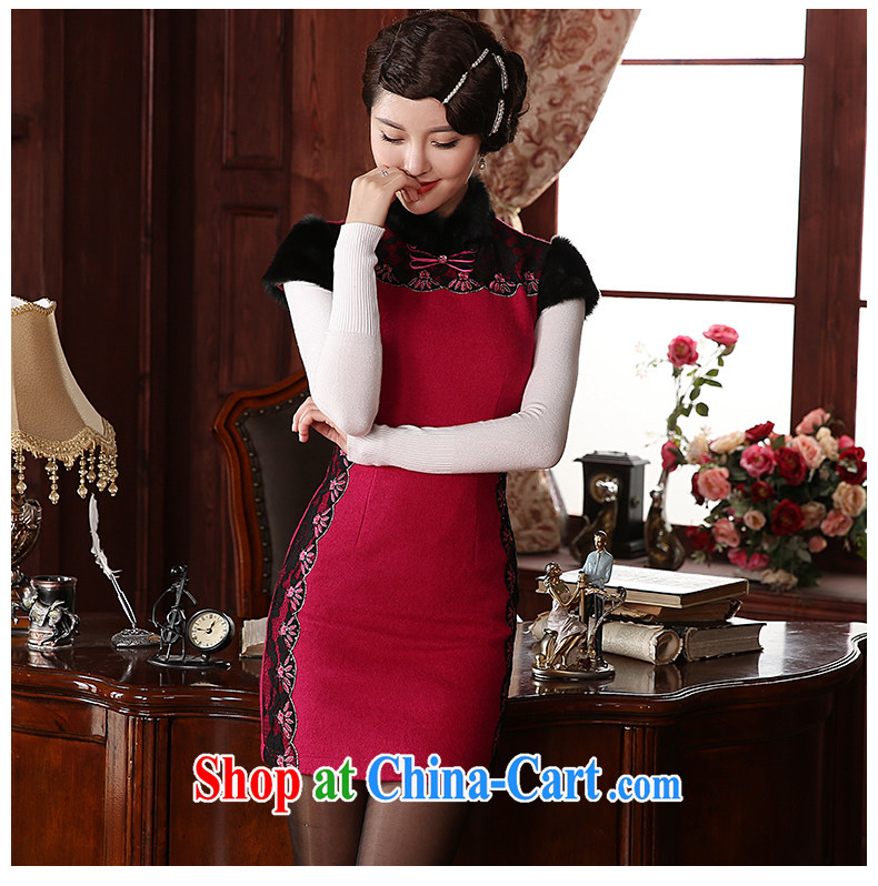 The CYD HO Kwun Tong' proverbial hero 2014 winter woolen dresses that aura beauty retro hair collar dresses QD 4924 better red XXXL pictures, price, brand platters! Elections are good character, the national distribution, so why buy now enjoy more preferential! Health