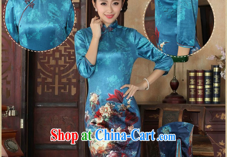 Spend the autumn and the New Tang Women's clothes, cheongsam collar Chinese noble gold velour improved cheongsam dress 7 cuff as figure 3 XL pictures, price, brand platters! Elections are good character, the national distribution, so why buy now enjoy more preferential! Health