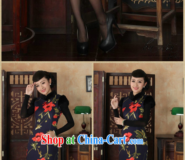 Take the Tang Women's clothes cheongsam Chinese improved retro, for winter National wind robes stretch cotton short cheongsam as figure 2 XL pictures, price, brand platters! Elections are good character, the national distribution, so why buy now enjoy more preferential! Health