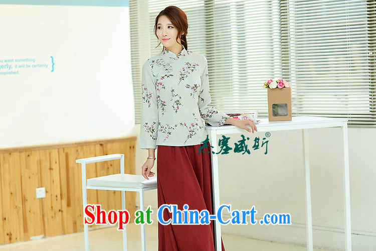 Jessup, China wind spring and summer women improved Chinese Antique linen stamp duty, for long-sleeved hand-tie Chinese shirt T-shirt, long sleeved shirt, a flower M pictures, price, brand platters! Elections are good character, the national distribution, so why buy now enjoy more preferential! Health