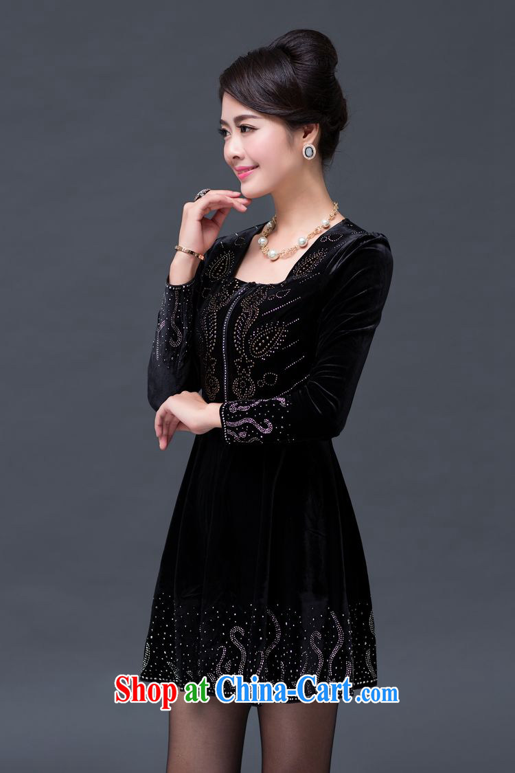 JA the 2014 autumn and winter, new larger front flap skirt with nails Pearl embroidered Kim wool-waist dresses SSF - 1499 gray XXXXL pictures, price, brand platters! Elections are good character, the national distribution, so why buy now enjoy more preferential! Health