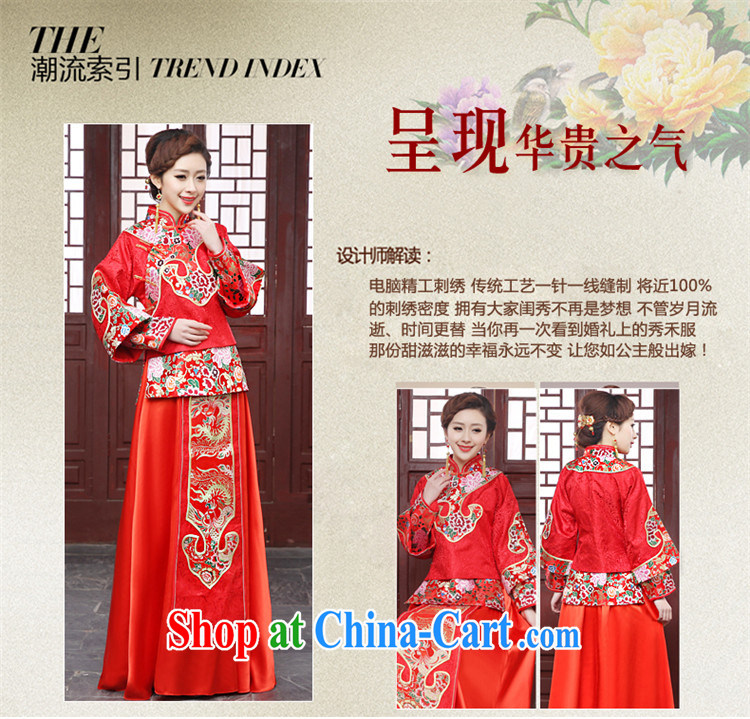 Angel, Mrs Carrie Yau, 2014 according to new, improved Chinese dragon and marriages dresses show reel service-soo and the toasting service bridal dresses costumes Fung Koon married Yi red XS pictures, price, brand platters! Elections are good character, the national distribution, so why buy now enjoy more preferential! Health