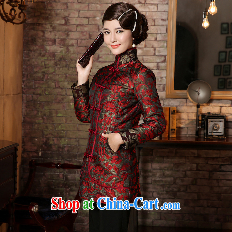 The CYD HO Kwun Tong' flowers and leaves the older, Tang replace 2015 winter jackets quilted mom with quilted coat 4936 TC XXXL suit, Sau looked Tang, shopping on the Internet