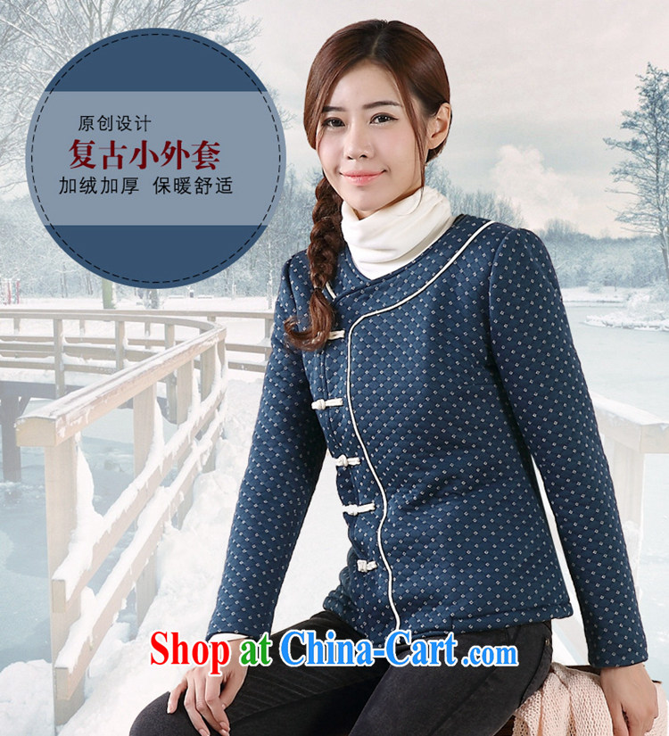 Tang, Ramadan 2014 winter clothing new Ethnic Wind and lint-free cloth thick cotton clothing Tang jackets female Po blue XL pictures, price, brand platters! Elections are good character, the national distribution, so why buy now enjoy more preferential! Health