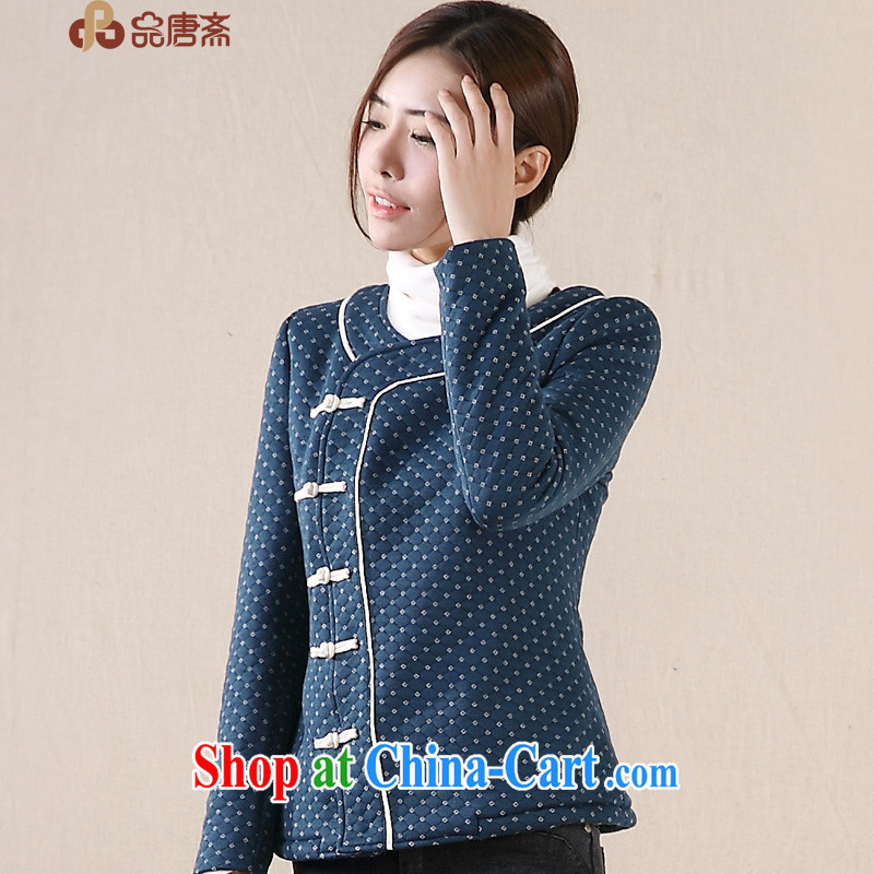 Mr Henry Tang, Id al-Fitr 2014 winter clothing new Ethnic Wind and lint-free cloth thick cotton clothing Tang jackets girls royal blue XL, Tang Id al-Fitr, shopping on the Internet