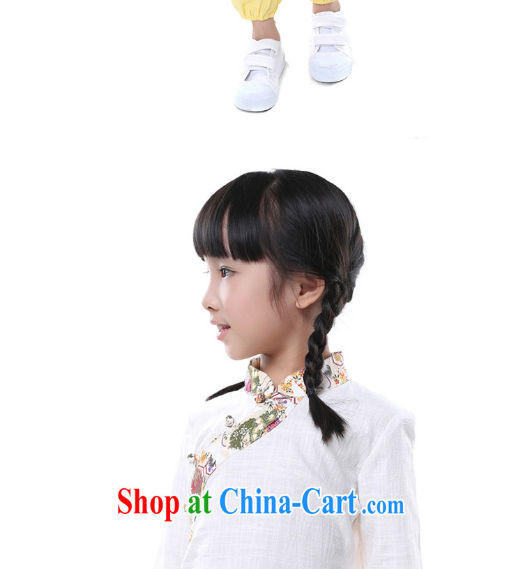 In autumn 2014 the female/China wind cotton Ma hand-painted T-shirt/spring, long-sleeved package mail white hand-painted children's wear 7 135 CM pictures, price, brand platters! Elections are good character, the national distribution, so why buy now enjoy more preferential! Health