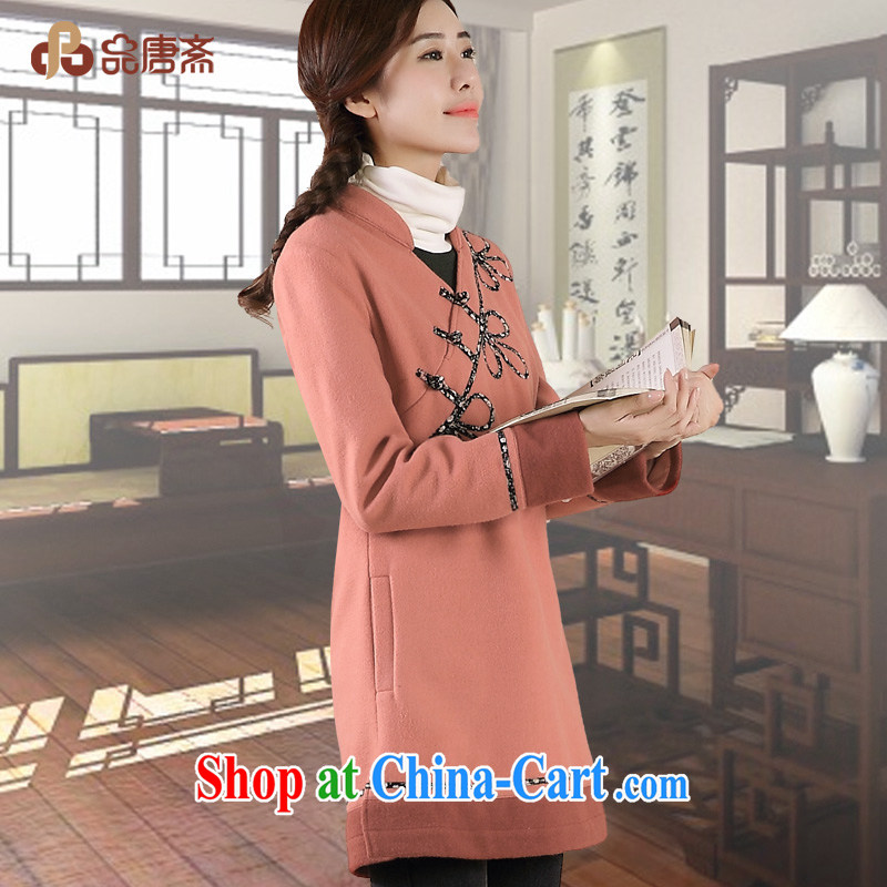 Mr Henry Tang, Ramadan 2014 winter clothing new Ethnic Wind long-sleeved loose improved Chinese Han-pink XL