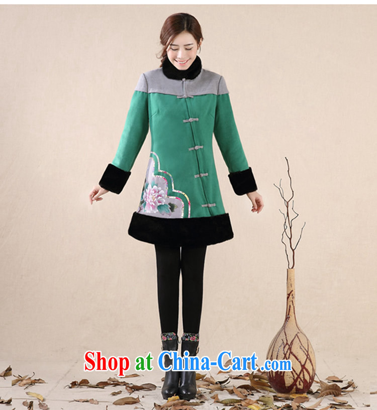 Mr Tang, Id al-Fitr 2014 winter clothing new Ethnic Wind hand-painted improved retro Tang jackets female Green XL pictures, price, brand platters! Elections are good character, the national distribution, so why buy now enjoy more preferential! Health
