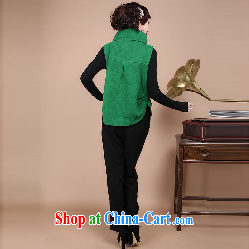 Autumn 2014 the Chinese T-shirt Chinese Ethnic Wind female Ma a jacket pants two-piece to sell FG 17 green package M, charm and Asia Pattaya (Charm Bali), and, on-line shopping