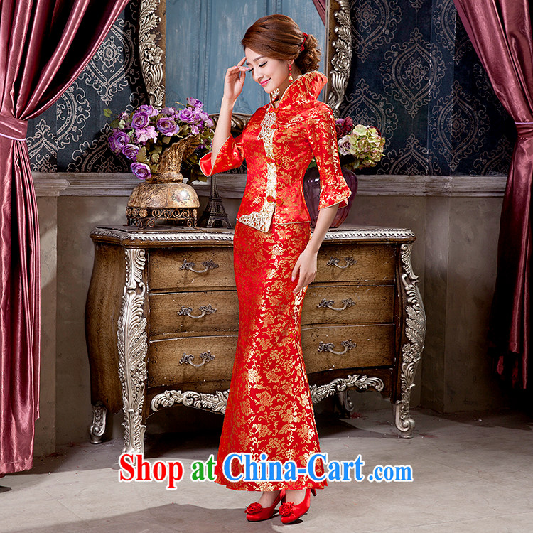 2015 new wedding dresses antique China wind bridal long split toast clothing spring and summer, dresses, tailored pictures, price, brand platters! Elections are good character, the national distribution, so why buy now enjoy more preferential! Health