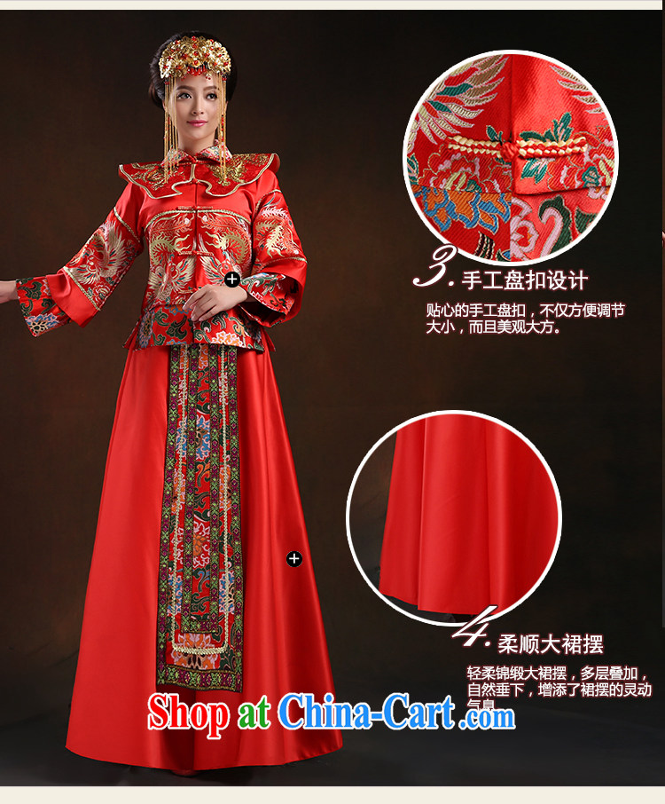 Ferrara 2015 bride Chinese antique dresses elegant damask-su Wo service serving toast M Suzhou shipping pictures, price, brand platters! Elections are good character, the national distribution, so why buy now enjoy more preferential! Health