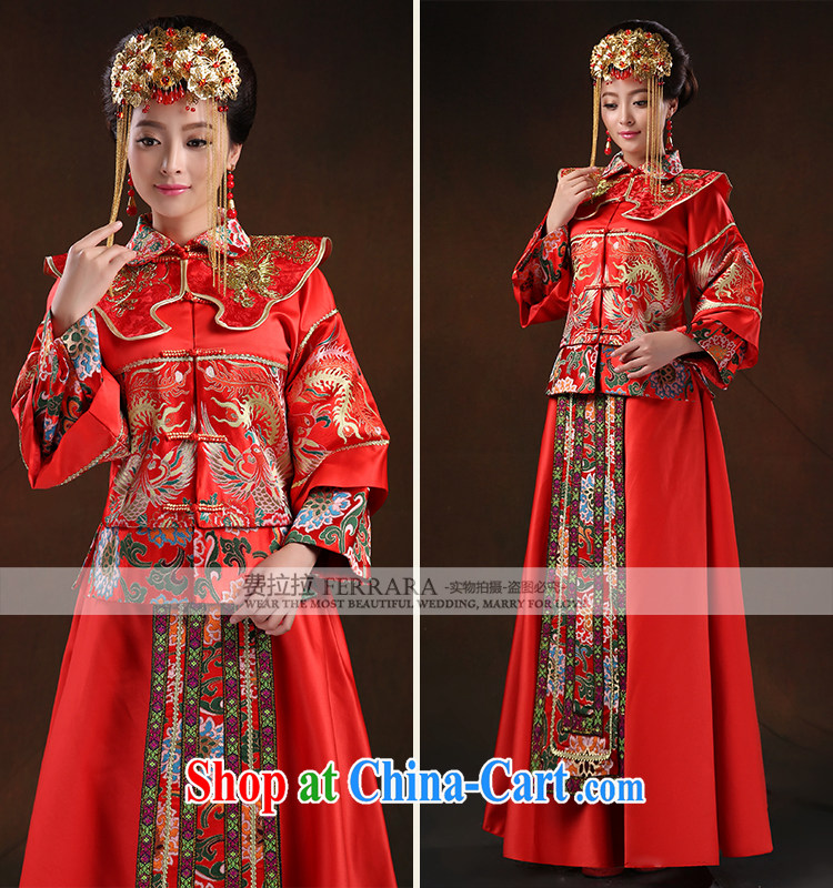 Ferrara 2015 bride Chinese antique dresses elegant damask-su Wo service serving toast M Suzhou shipping pictures, price, brand platters! Elections are good character, the national distribution, so why buy now enjoy more preferential! Health