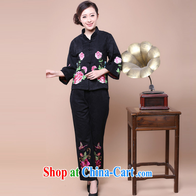 Hip Hop charm and Asia 2014 autumn and winter girls decorated in stylish cotton jacquard Tang jackets kit to sell FG black XXXXL charm, as well as Asia and (Charm Bali), online shopping