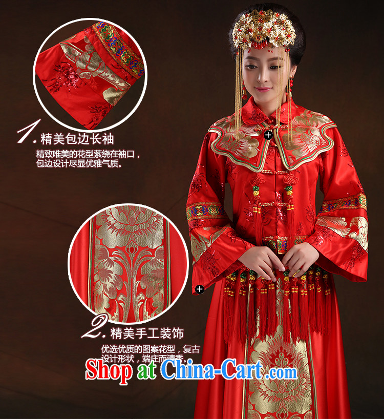 Ferrara 2015 bride Chinese antique dresses, long-serving reel toast serving pregnant women serving XL Suzhou shipping pictures, price, brand platters! Elections are good character, the national distribution, so why buy now enjoy more preferential! Health