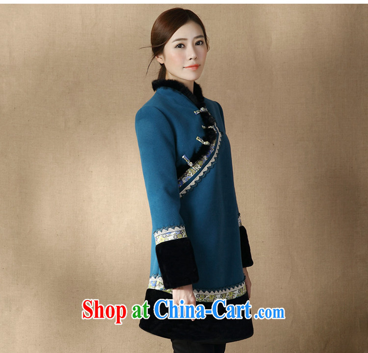 Mr Henry Tang, Id al-Fitr 2014 autumn and winter new Ethnic Wind long-sleeved loose retro Tang jackets blue XL pictures, price, brand platters! Elections are good character, the national distribution, so why buy now enjoy more preferential! Health