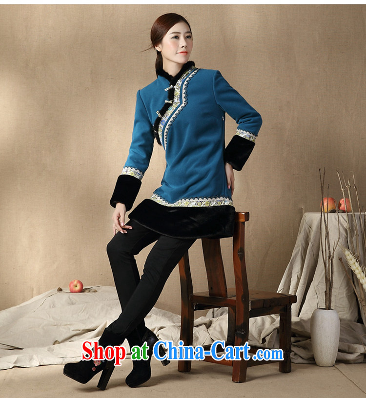 Mr Henry Tang, Id al-Fitr 2014 autumn and winter new Ethnic Wind long-sleeved loose retro Tang jackets blue XL pictures, price, brand platters! Elections are good character, the national distribution, so why buy now enjoy more preferential! Health