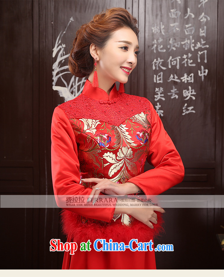 La winter 2015 new bridal dresses long sleeved winter clothes long wedding dresses improved retro dresses XL Suzhou shipping pictures, price, brand platters! Elections are good character, the national distribution, so why buy now enjoy more preferential! Health