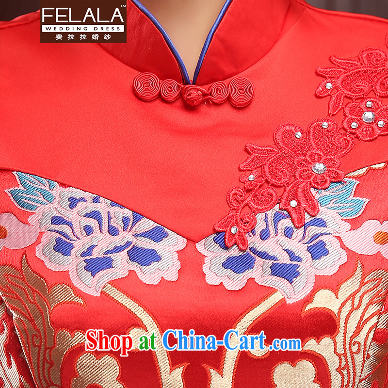 Ferrara 2015 New red-waist long, thick plush clip-robes bows serving XL Suzhou shipping, La wedding (FELALA), and shopping on the Internet