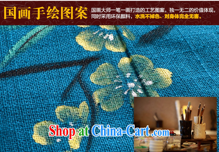 Mr Henry Tang, Id al-Fitr 2014 winter clothing new Ethnic Wind long-sleeved cultivating cotton quilted coat the cheongsam blue XL pictures, price, brand platters! Elections are good character, the national distribution, so why buy now enjoy more preferential! Health