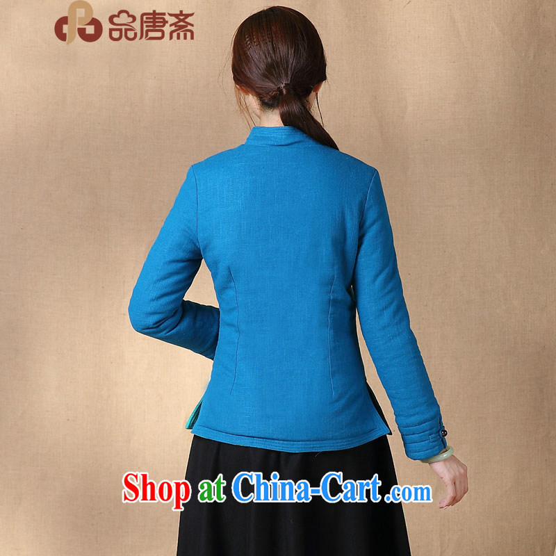 Mr Henry Tang, Id al-Fitr 2014 winter clothing new Ethnic Wind long-sleeved cultivating cotton quilted coat the cheongsam blue XL, Tang id al-Fitr, shopping on the Internet